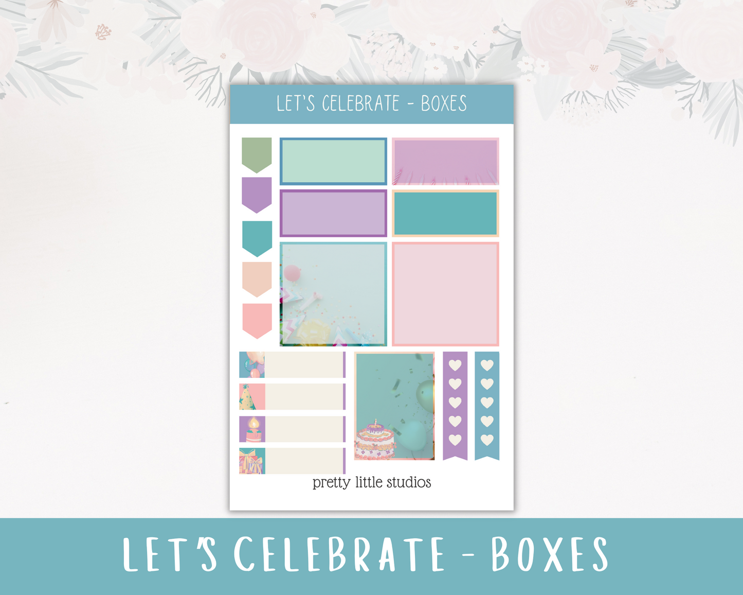 Let's Celebrate Birthday Happy Planner Classic Standard Vertical Weekly Sticker Kit