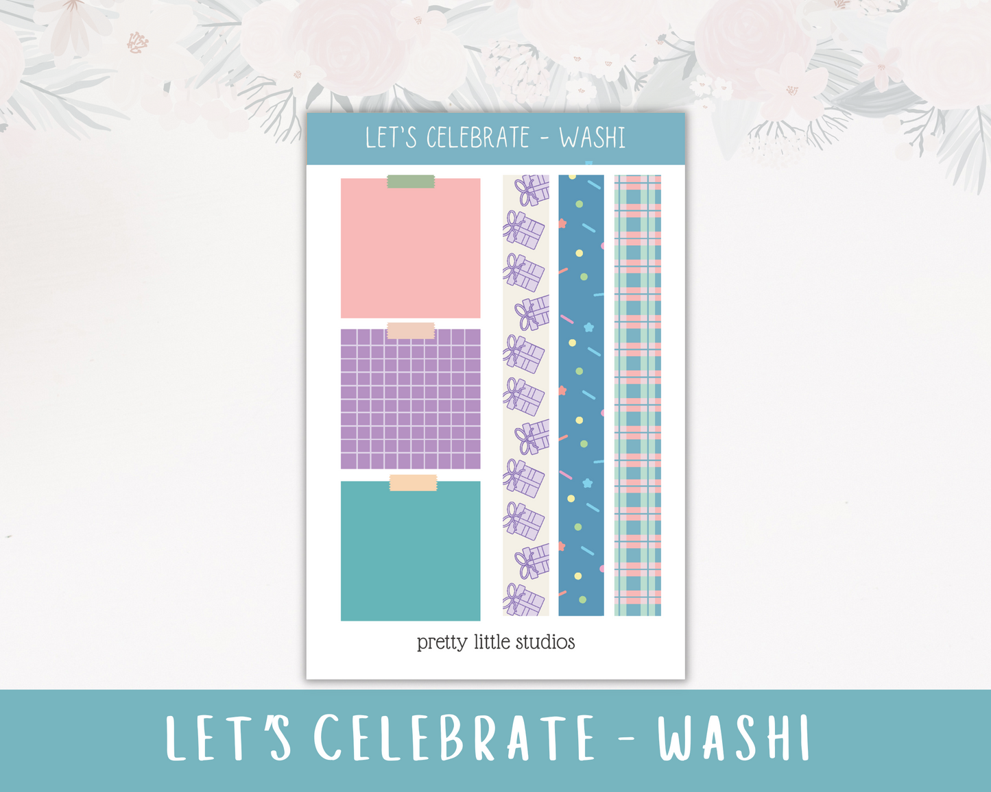 Let's Celebrate Birthday Happy Planner Classic Standard Vertical Weekly Sticker Kit