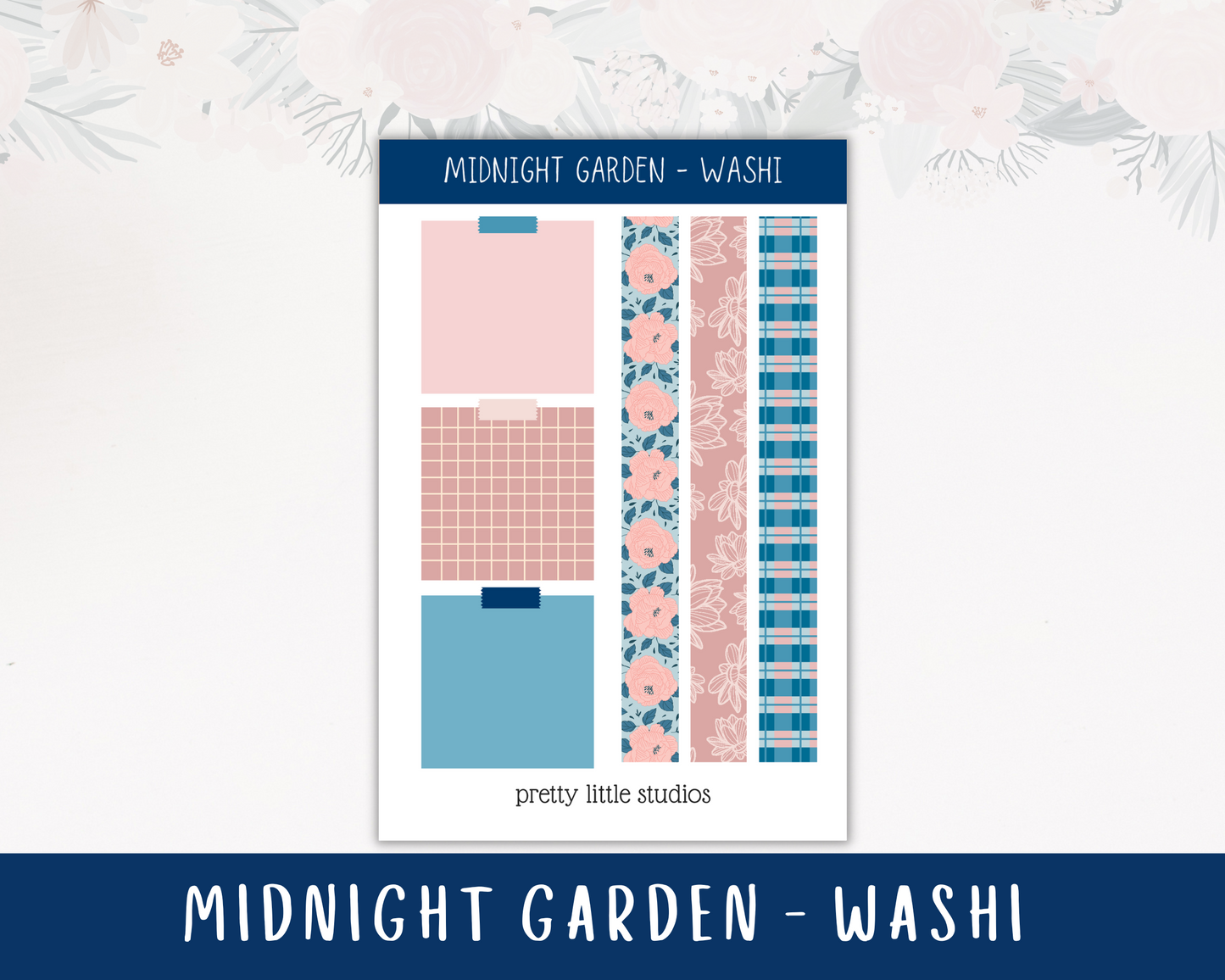 Midnight Garden Standard Vertical Happy Planner Classic Weekly Sticker Kit