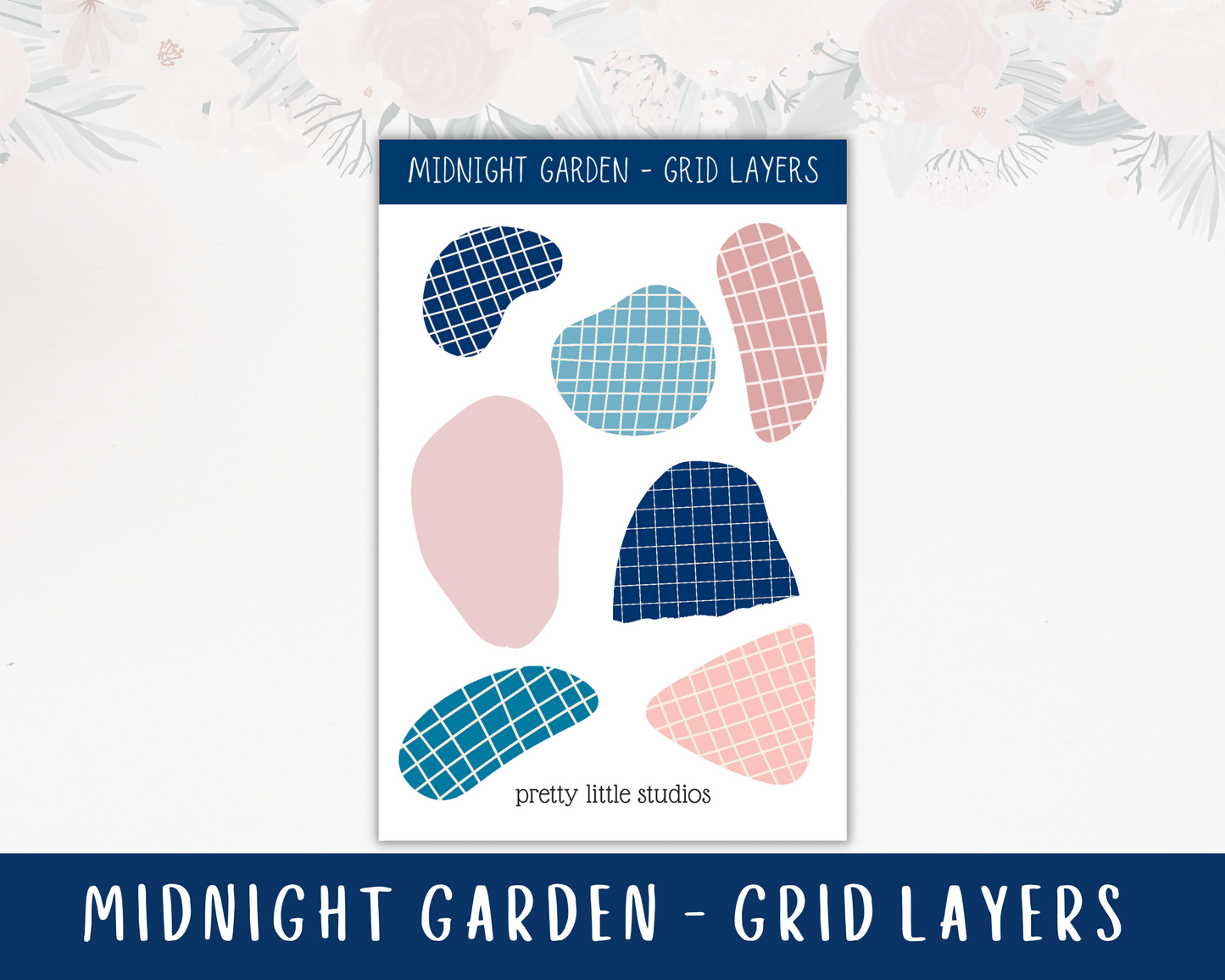 Midnight Garden Standard Vertical Happy Planner Classic Weekly Sticker Kit