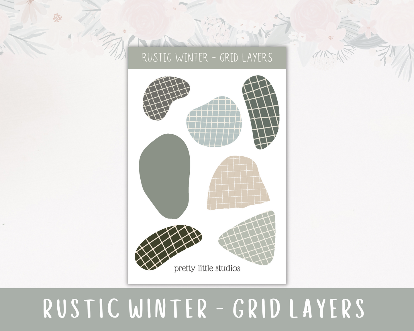 Rustic Winter Happy Planner Classic Standard Vertical Weekly Sticker Kit