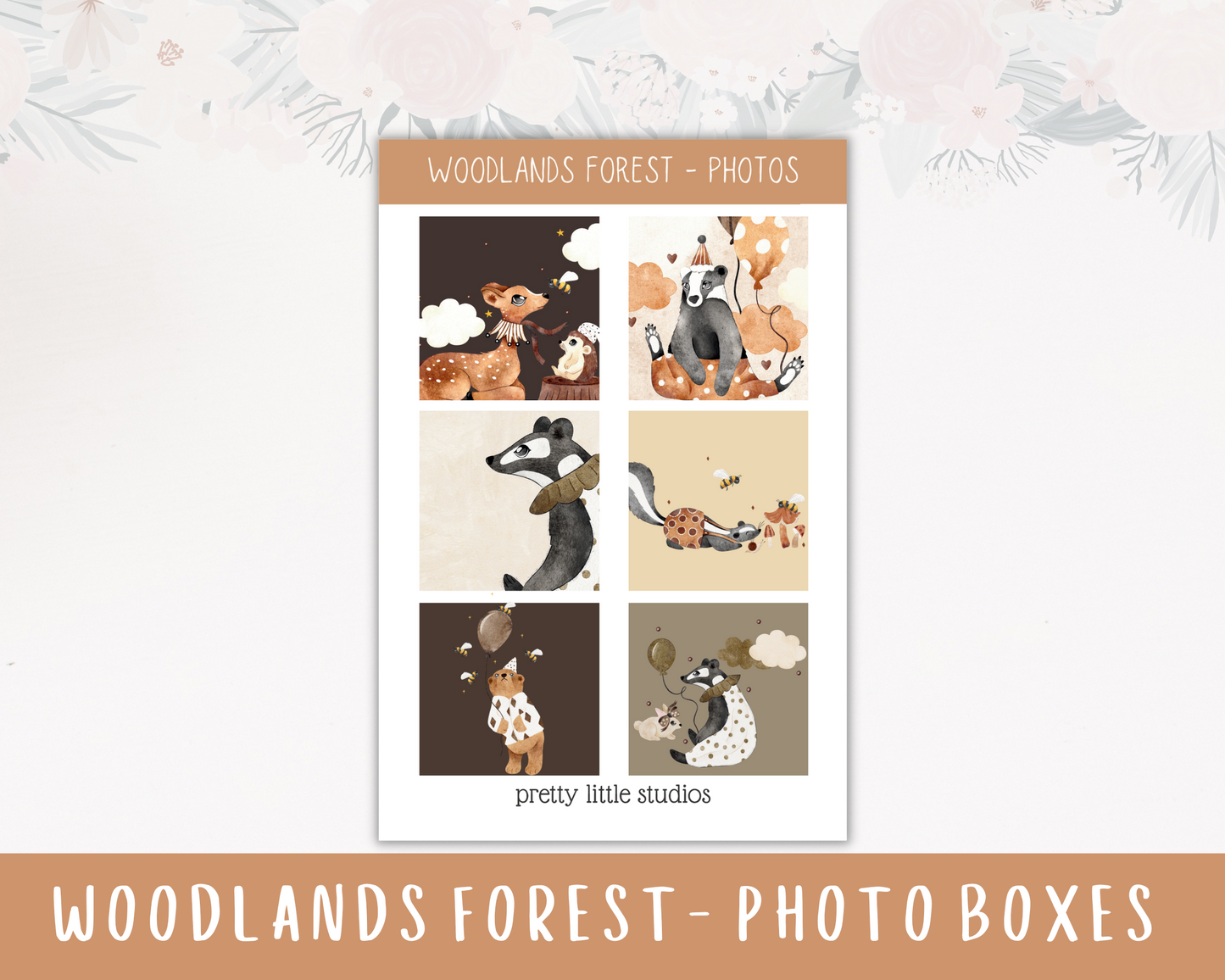 Woodlands Forest Happy Planner Sticker Kit