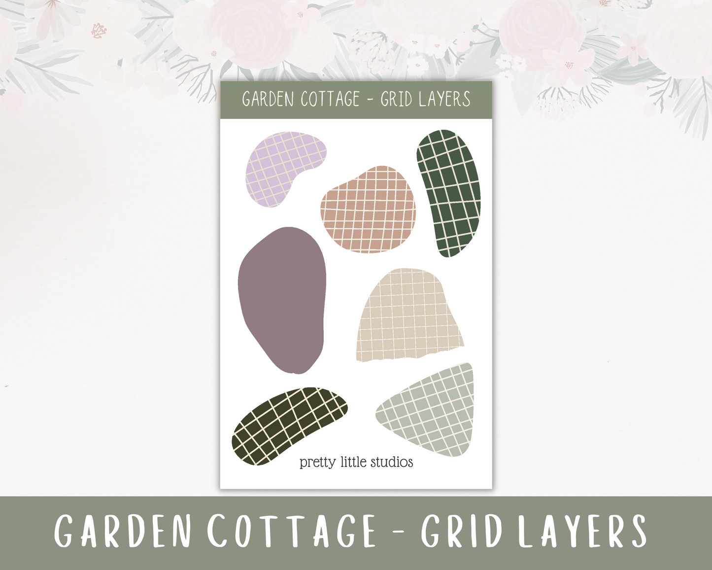 Garden Cottage Happy Planner Classic Standard Vertical Weekly Sticker Kit