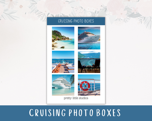 Cruising Photo Boxes Aesthetic Sticker Sheets