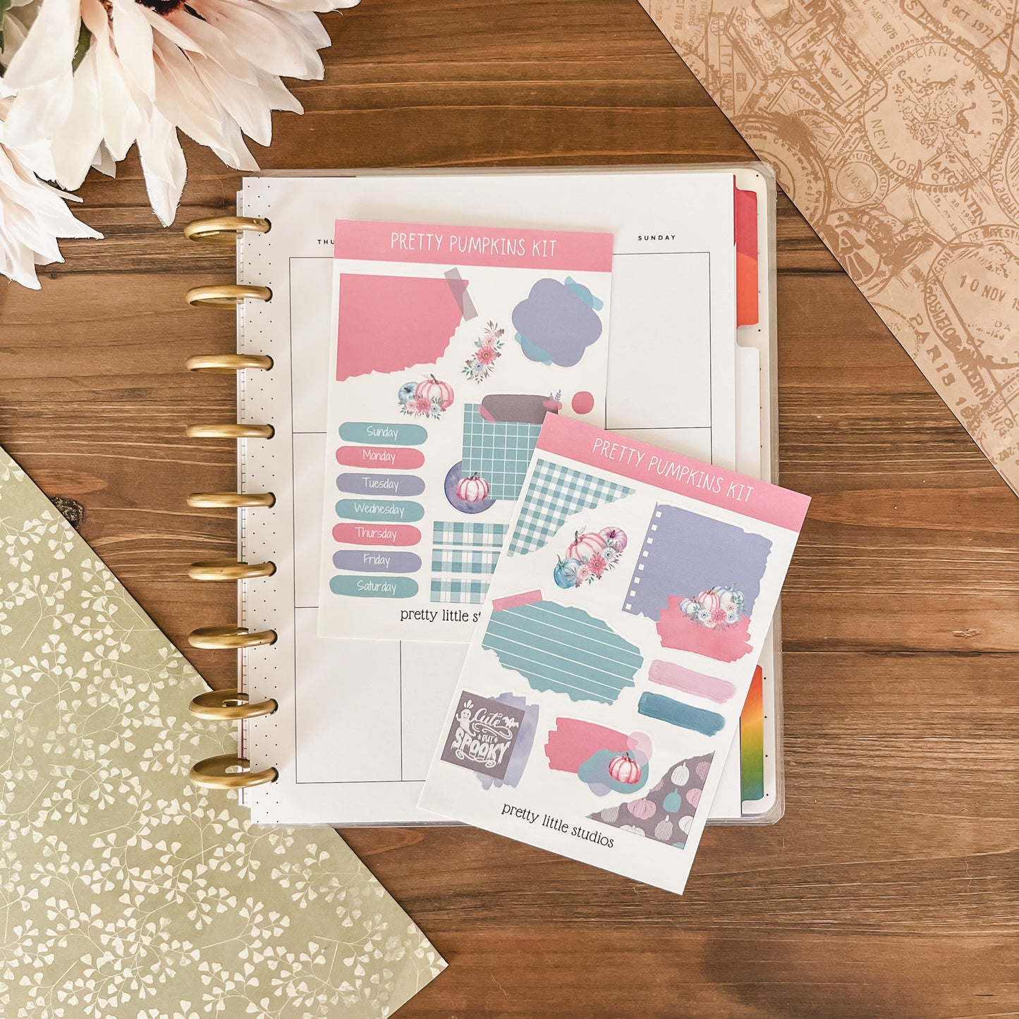 Pretty Pumpkins Mini Journal Sticker Kit