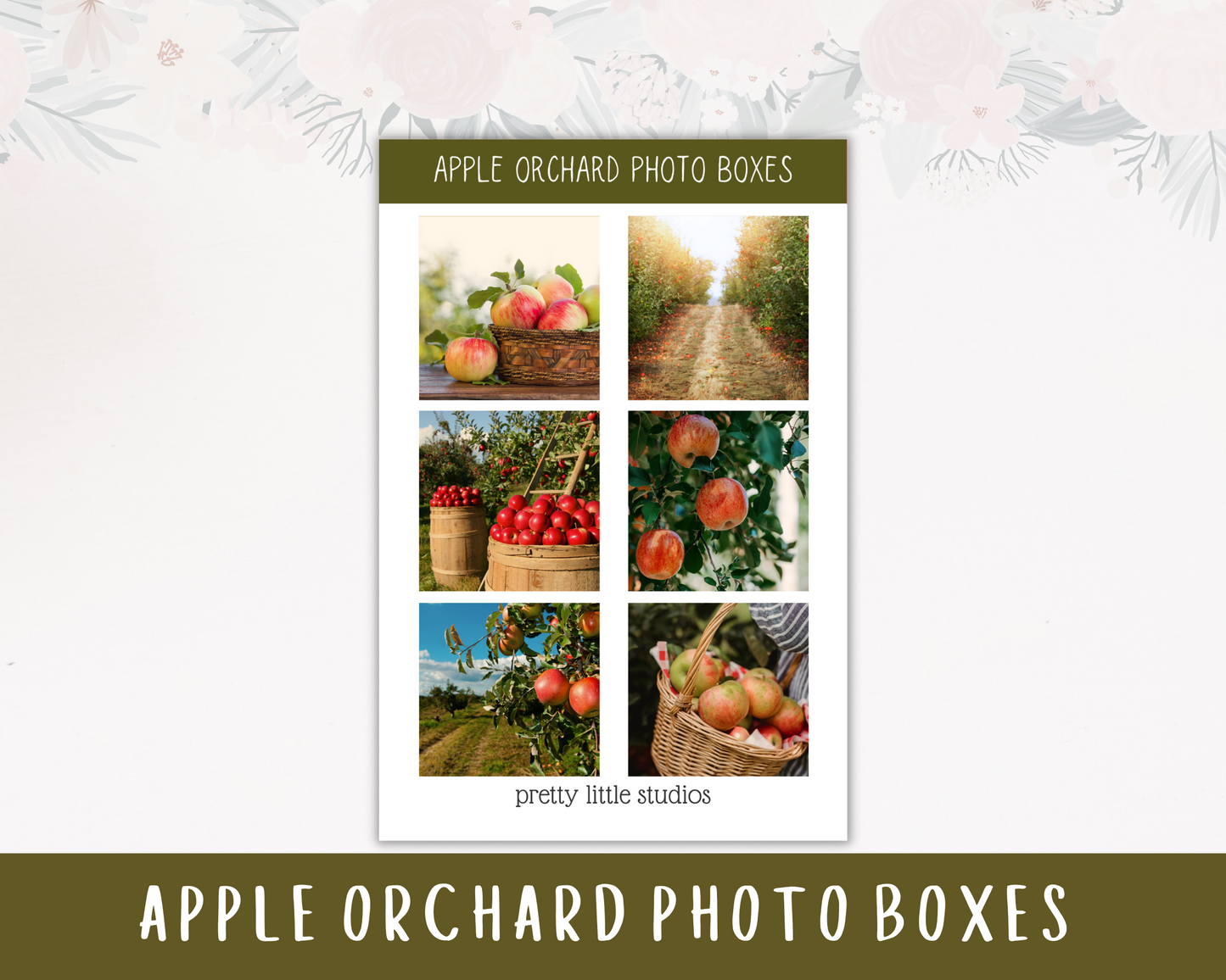 Apple Orchard Photo Boxes Sticker Sheet