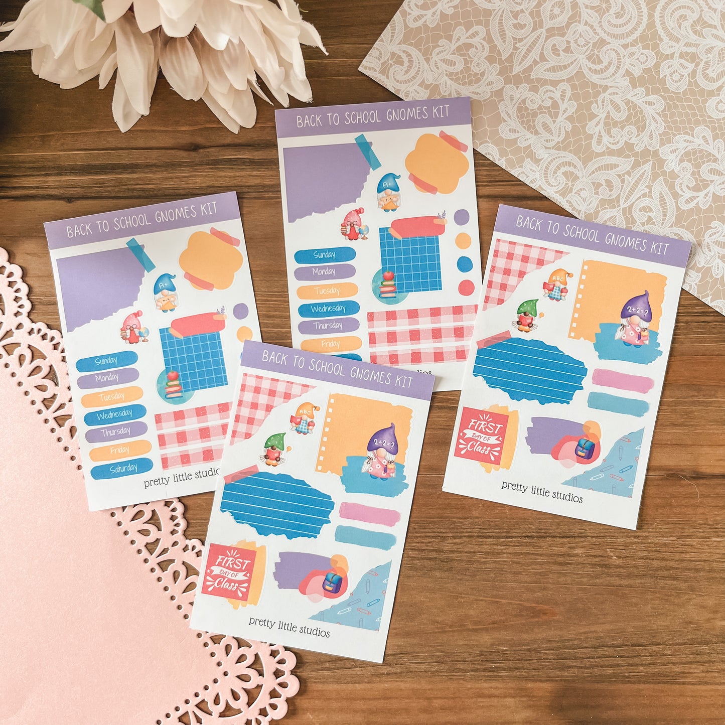 Back to School Gnomes Journaling Mini Kit