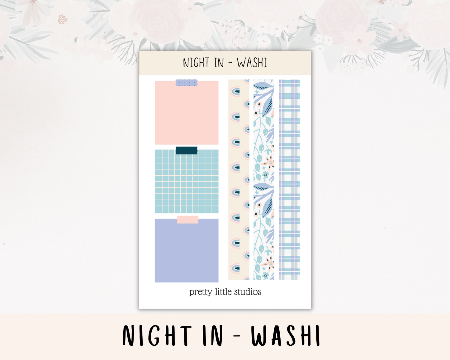 Night In Standard Vertical Happy Planner Classic Weekly Sticker Kit