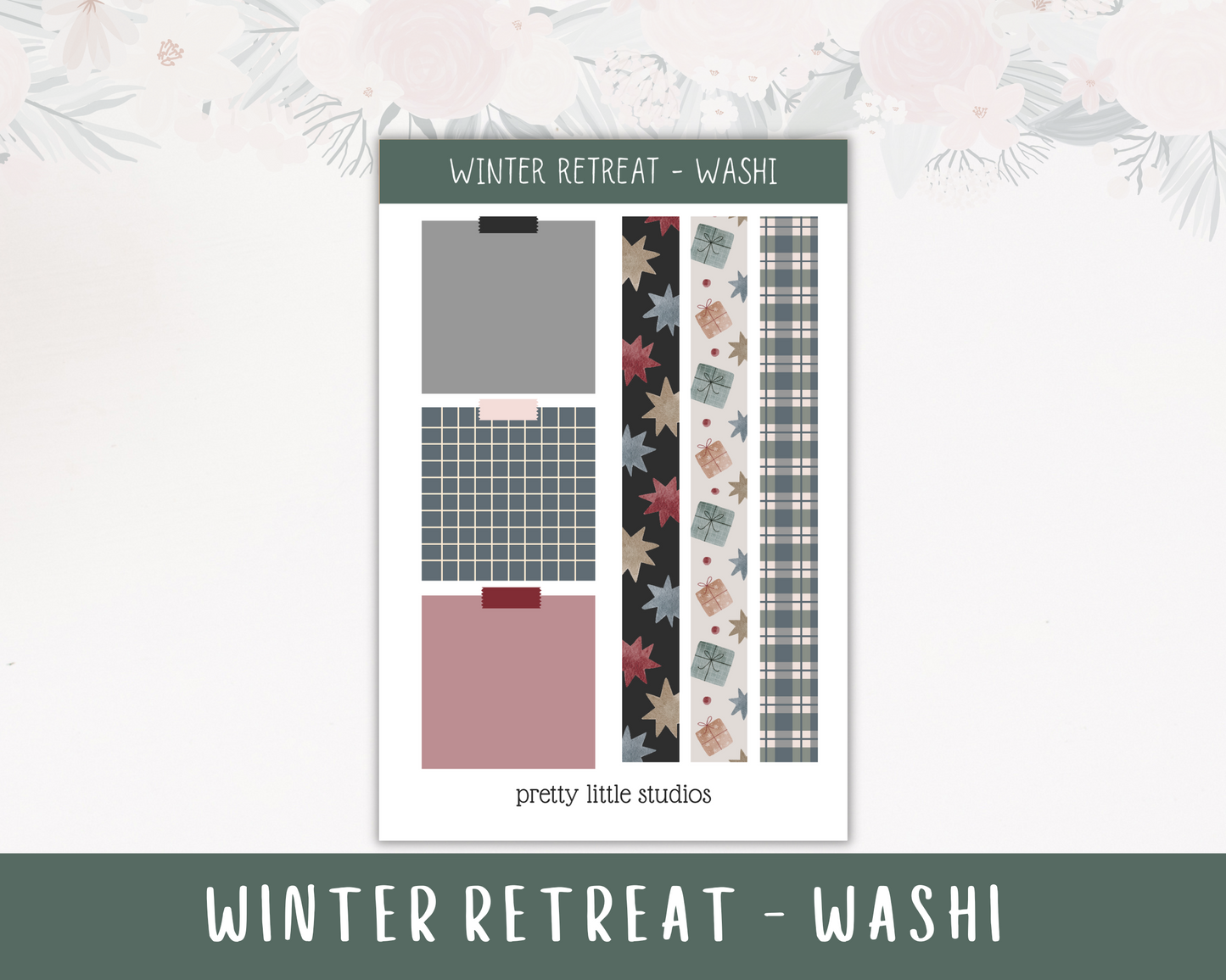 Winter Retreat Christmas Happy Planner Classic Standard Vertical Weekly Sticker Kit