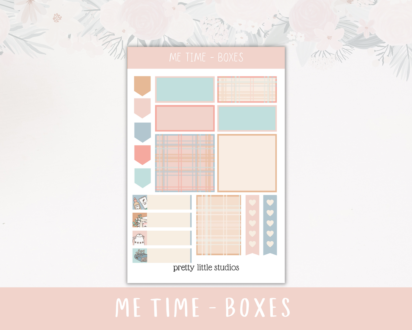 Me Time Standard Vertical Happy Planner Classic Weekly Sticker Kit