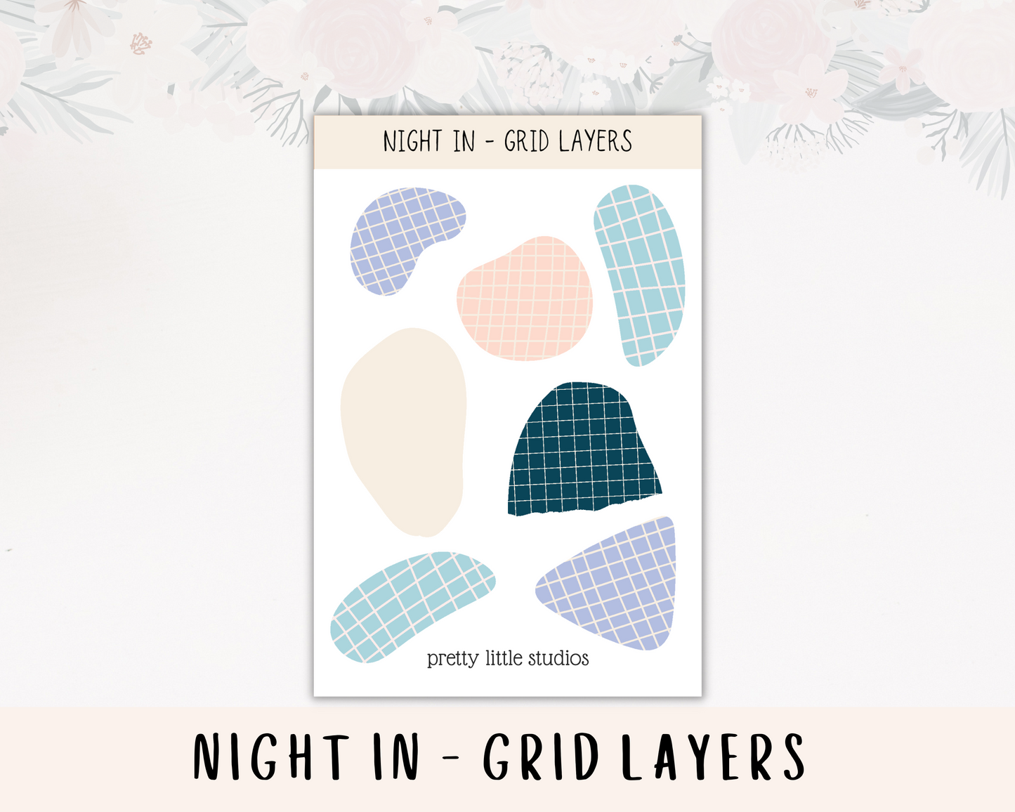 Night In Standard Vertical Happy Planner Classic Weekly Sticker Kit