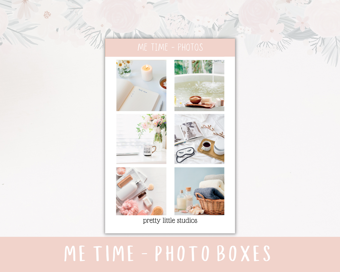 Me Time Standard Vertical Happy Planner Classic Weekly Sticker Kit