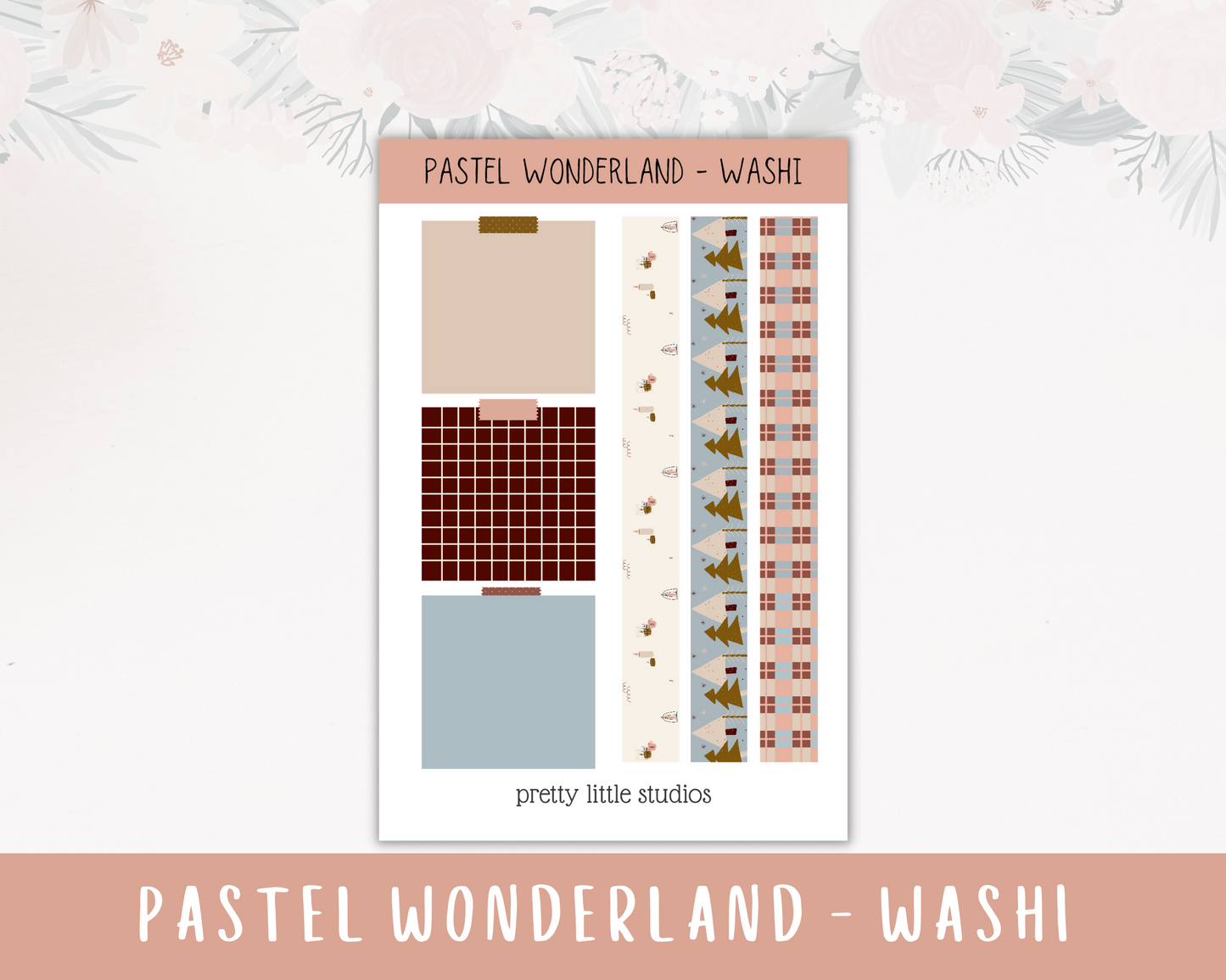 Pastel Wonderland Christmas Happy Planner Classic Standard Vertical Weekly Sticker Kit