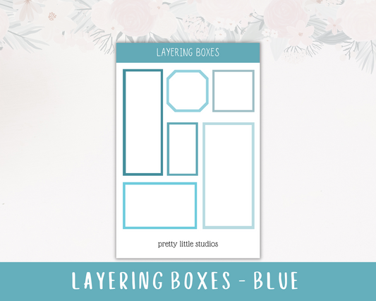 Blue Layering Boxes