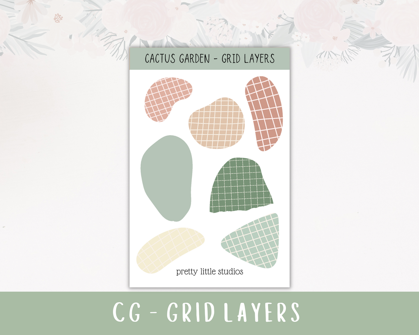 Cactus Garden Happy Planner Sticker Kit - Bullet Journal Sticker Kit - Planner Stickers - Cactus Stickers