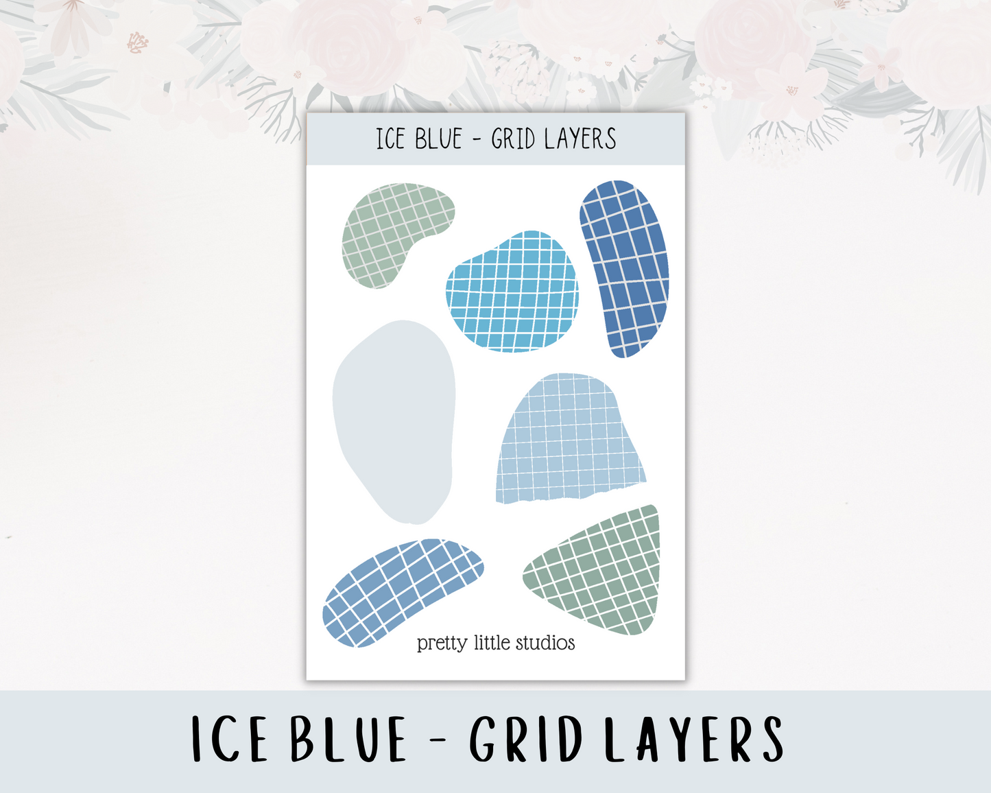 Ice Blue Happy Planner Classic Standard Vertical Weekly Sticker Kit