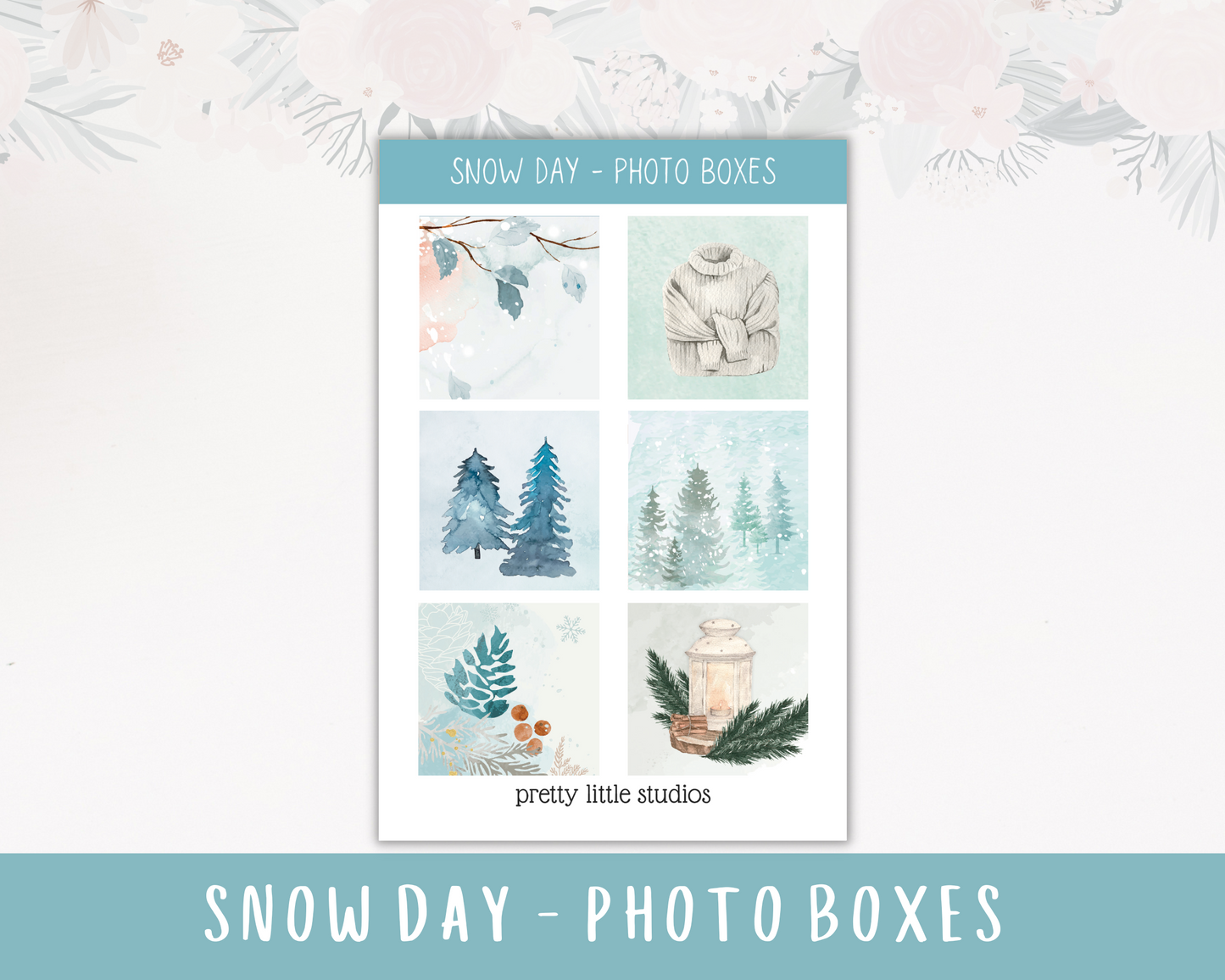 Snow Day Happy Planner Classic Standard Vertical Weekly Sticker Kit