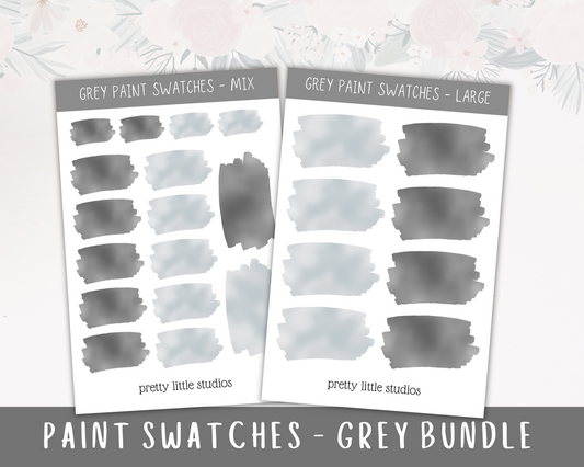 Grey Paint Swatches Stickers