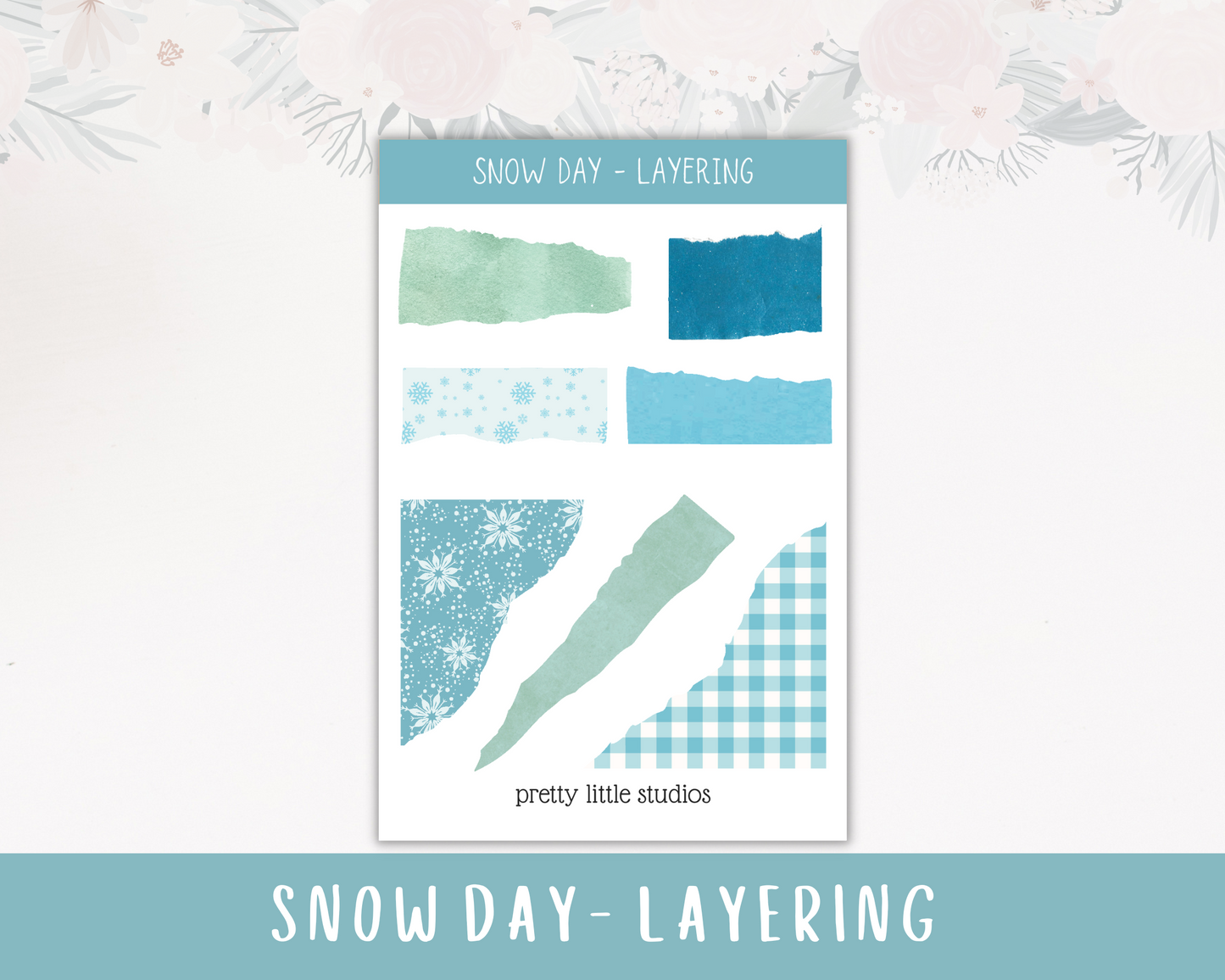Snow Day Happy Planner Classic Standard Vertical Weekly Sticker Kit