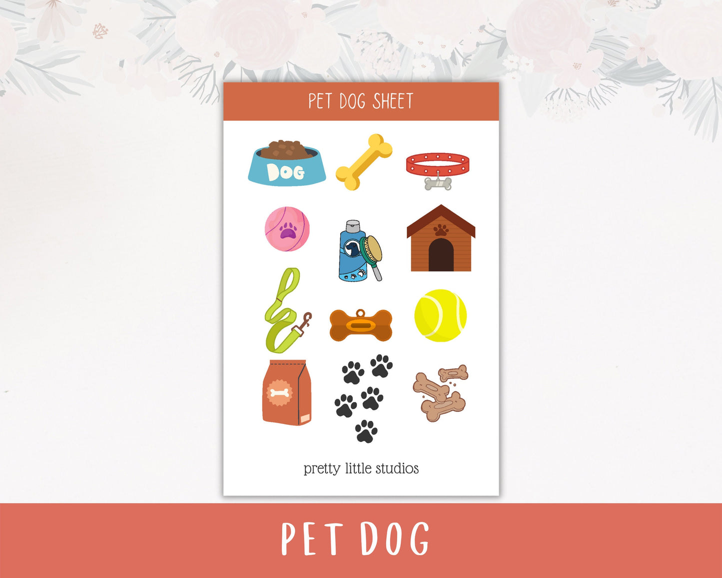 Pet Inspired Decorative Sticker Sheets - Bullet Journal Stickers - Planner Stickers - Decorative Stickers - Pet Stickers