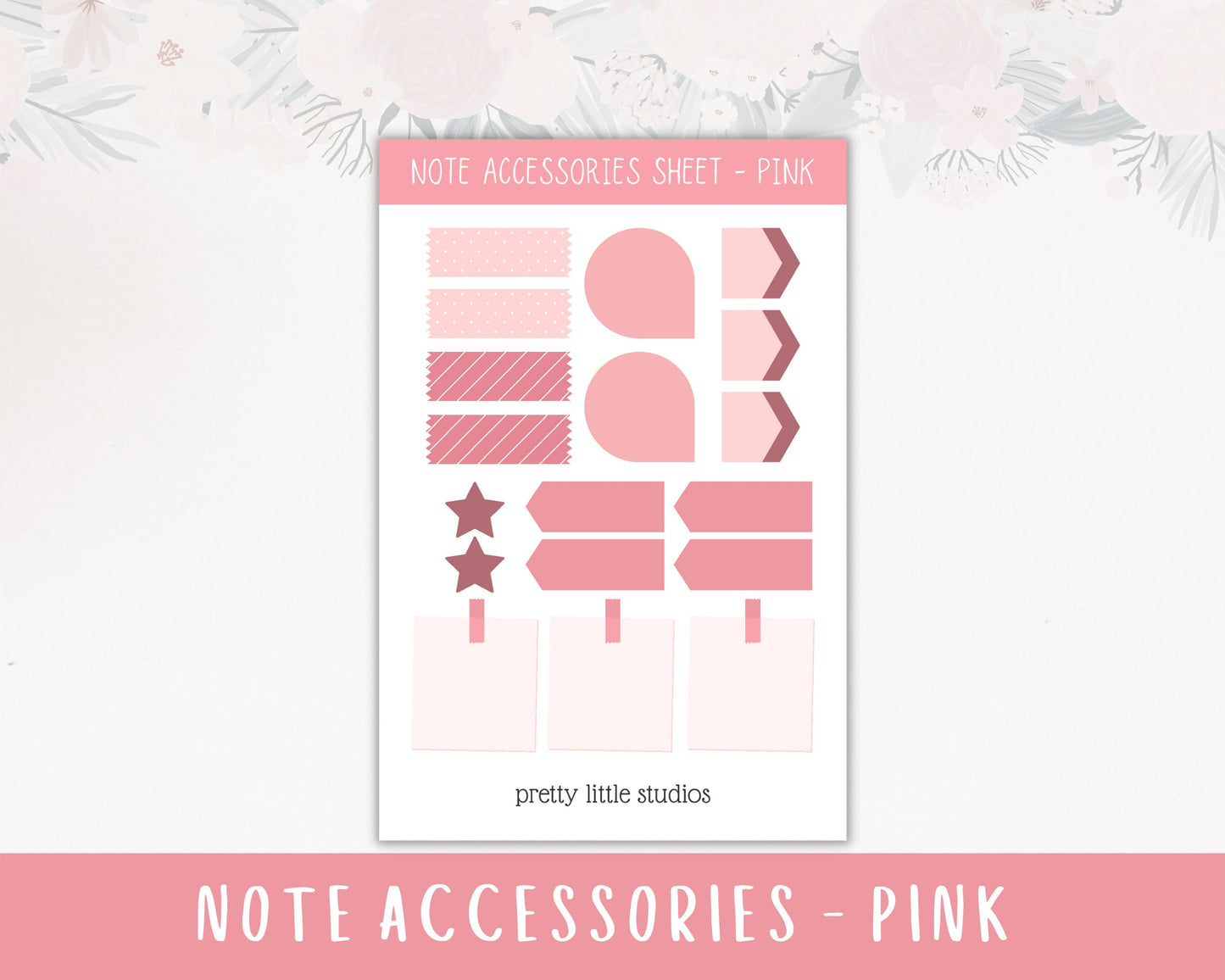 Note Accessories Weekly Spread Sticker Sheets - Bullet Journal Stickers - Planner Stickers - Functional Stickers