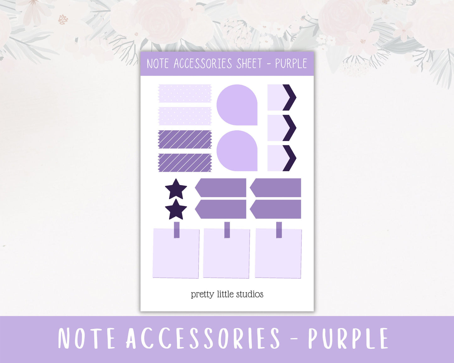 Note Accessories Weekly Spread Sticker Sheets - Bullet Journal Stickers - Planner Stickers - Functional Stickers