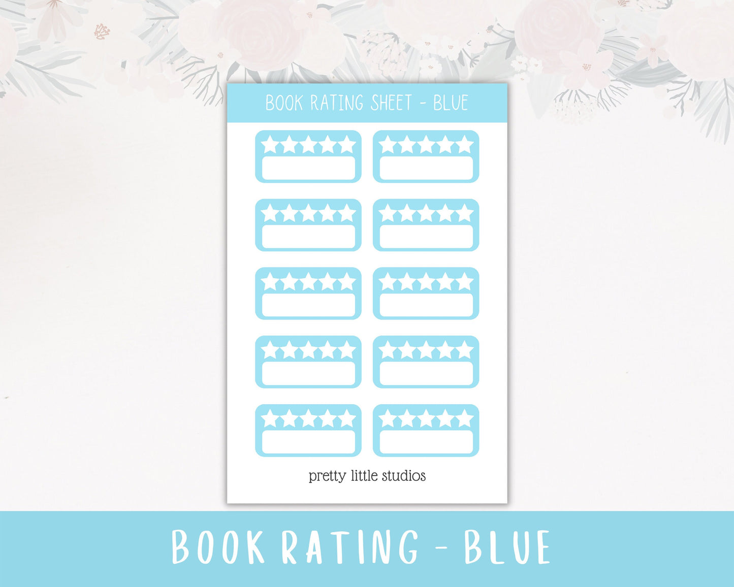 Book Rating Sticker Sheets - Bullet Journal Stickers - Planner Stickers - Book Stickers
