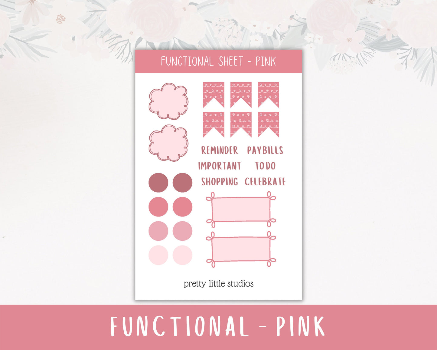 Functional Weekly Spread Sticker Sheets - Bullet Journal Stickers - Planner Stickers - Planning Stickers