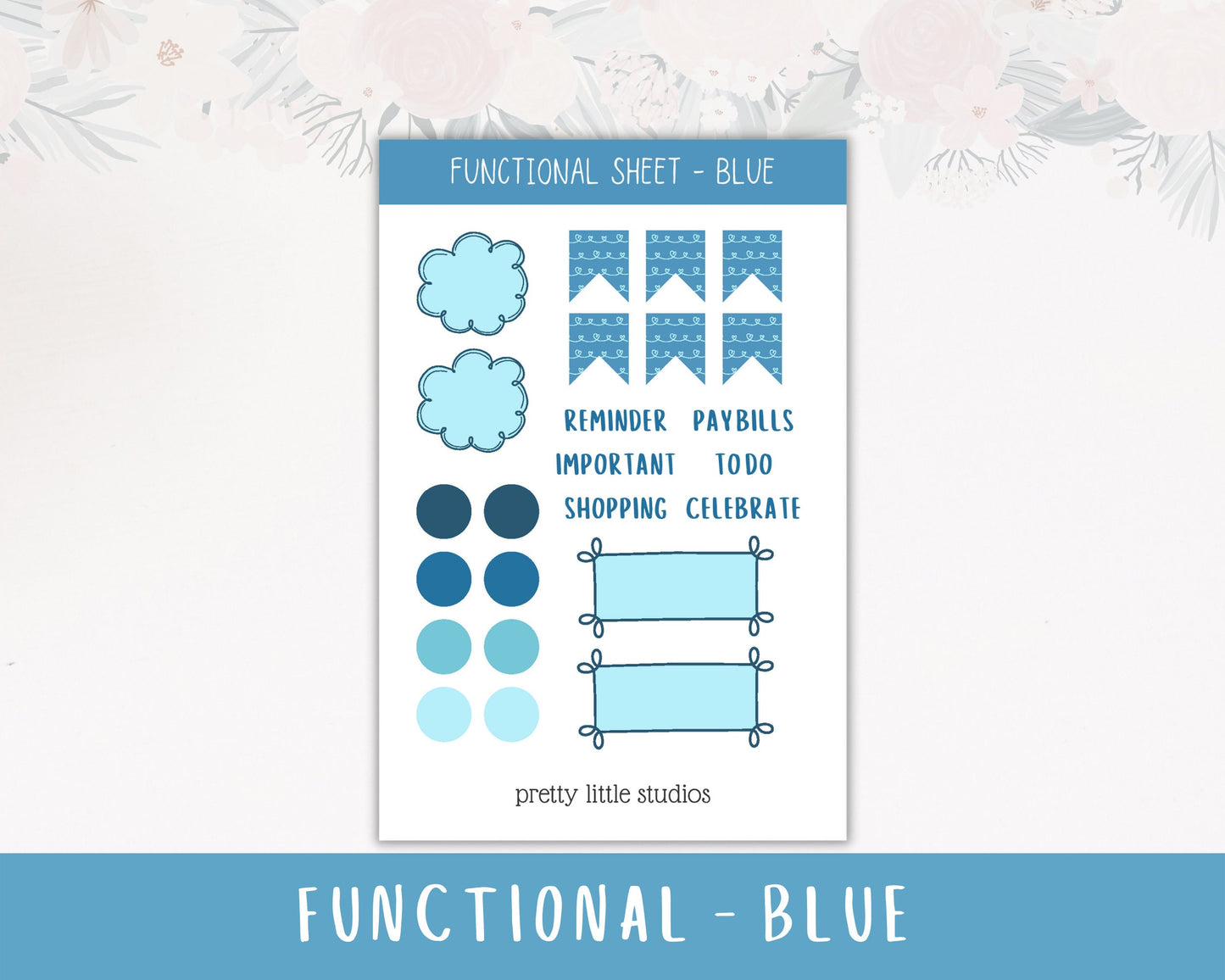 Functional Weekly Spread Sticker Sheets - Bullet Journal Stickers - Planner Stickers - Planning Stickers