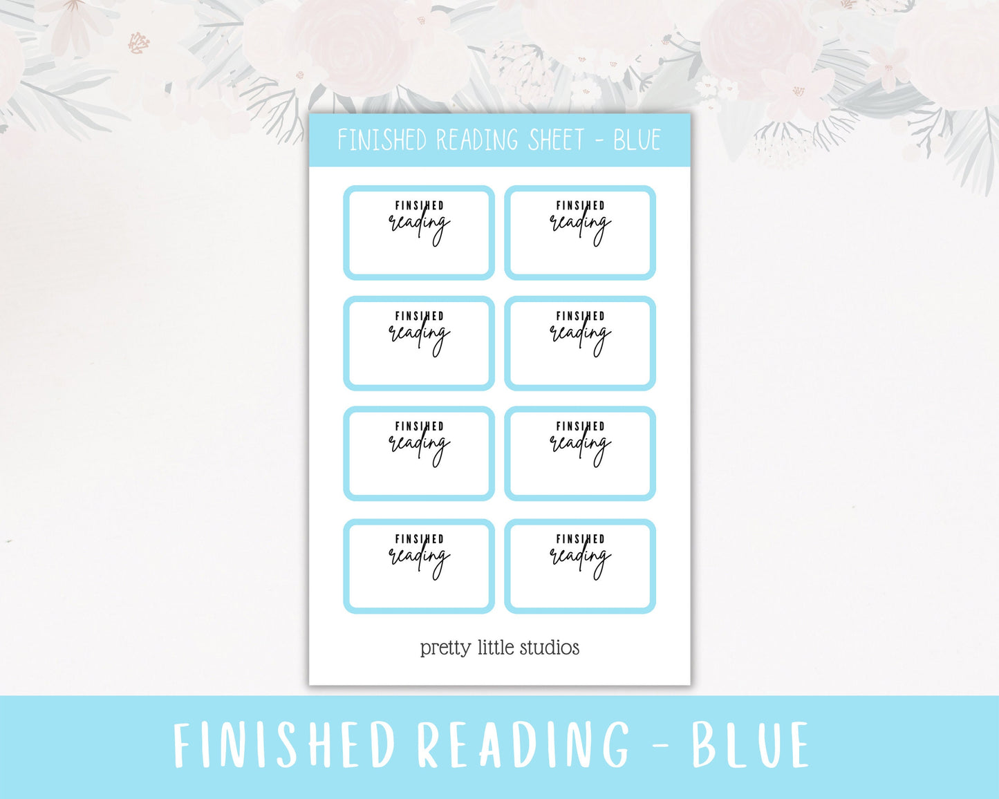 Finished Reading Sticker Sheets - Bullet Journal Stickers - Planner Stickers - Book Stickers
