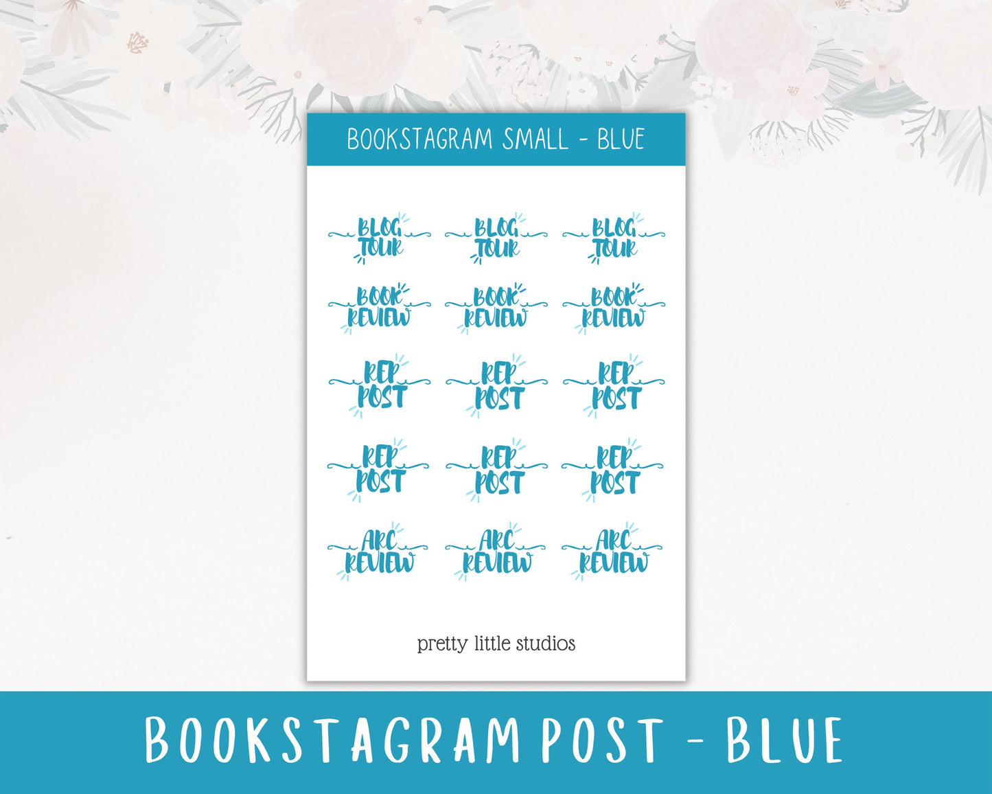 Bookstagram Planning Sticker Sheets Size Small - Bullet Journal Stickers - Planner Stickers - Bookstagram Stickers