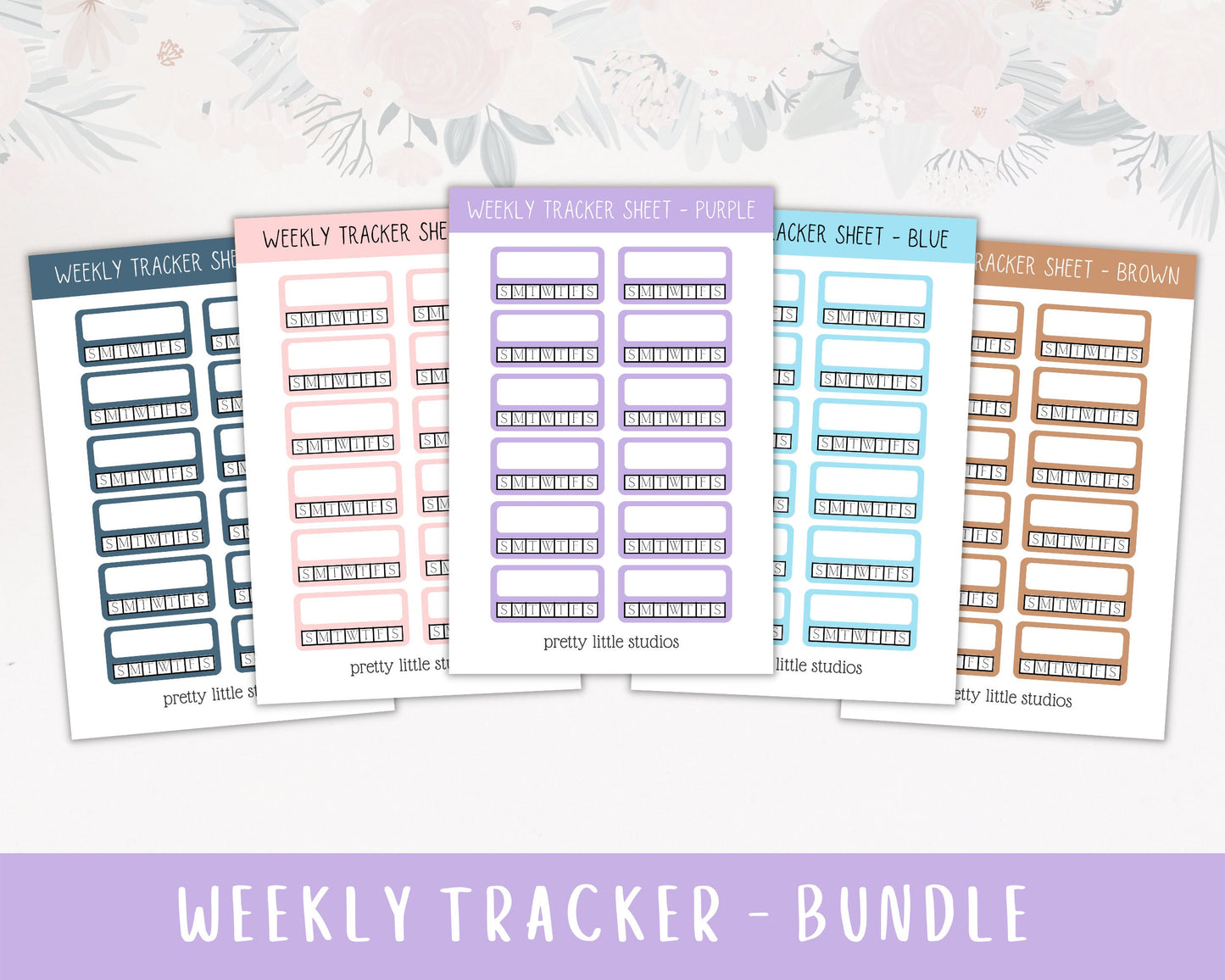 Weekly Tracker Sticker Sheet - Bullet Journal Stickers - Planner Stickers - Habit Tracker Sticker - Functional Stickers - Habit Trackers