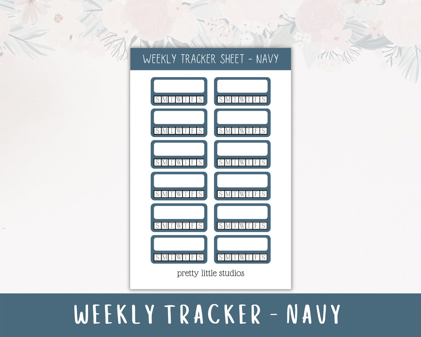 Weekly Tracker Sticker Sheet - Bullet Journal Stickers - Planner Stickers - Habit Tracker Sticker - Functional Stickers - Habit Trackers