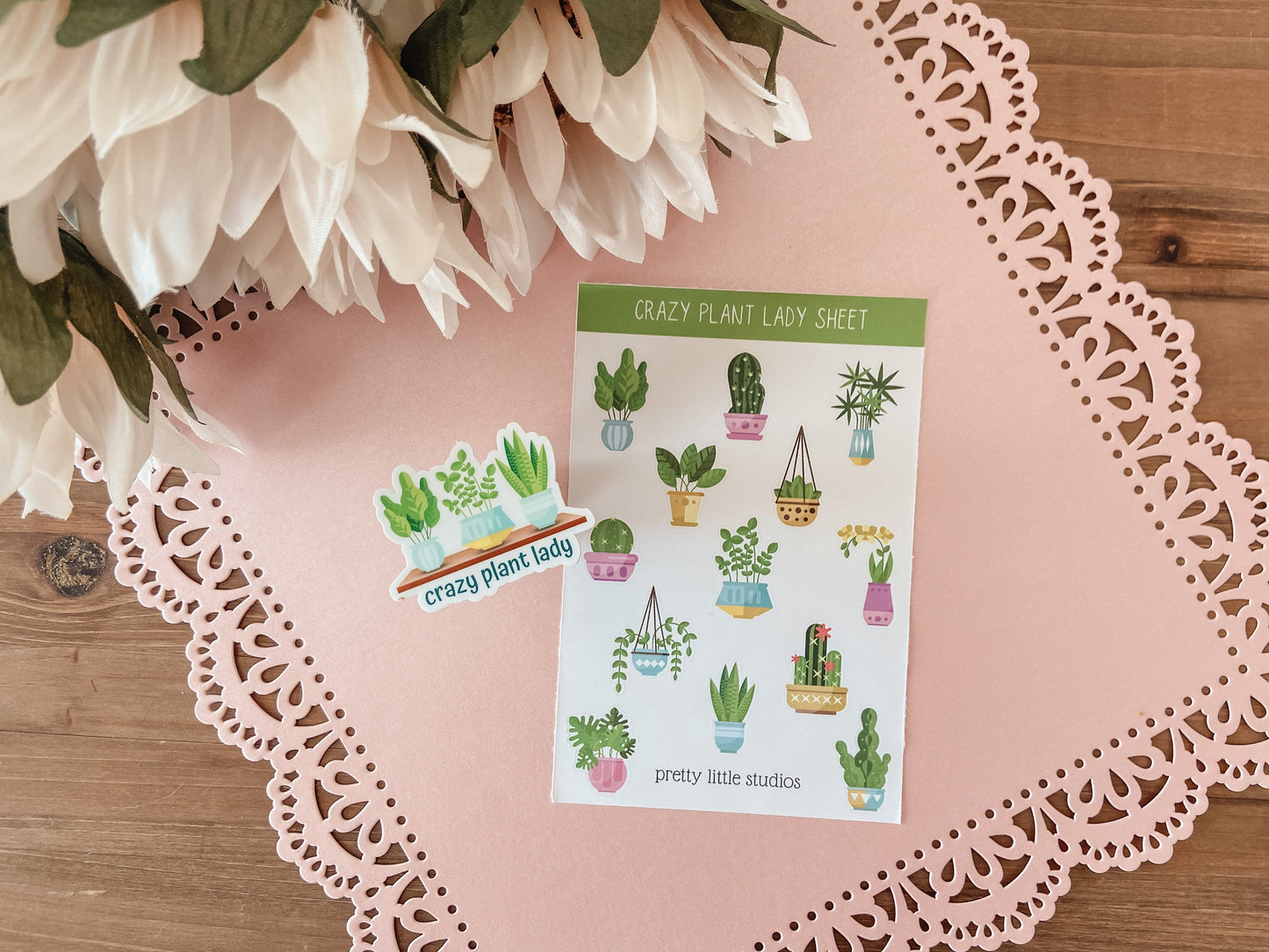 Plant Lady Sticker - Weatherproof Die-cut Sticker - Plant Stickers - Plant Parent Sticker