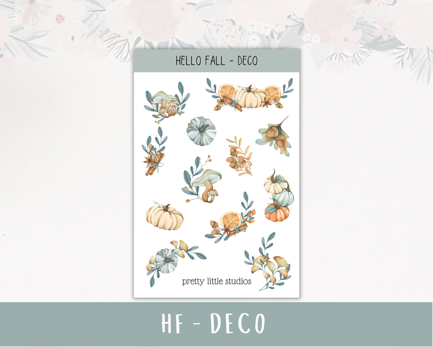 Hello Fall Happy Planner Sticker Kit - Bullet Journal Sticker Kit - Planner Stickers - Autumn Stickers Kit - Fall Stickers Kit