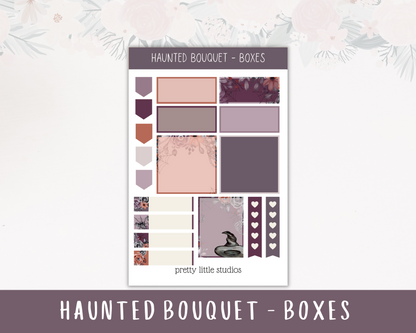 Haunted Bouquet Standard Vertical Happy Planner Sticker Kit