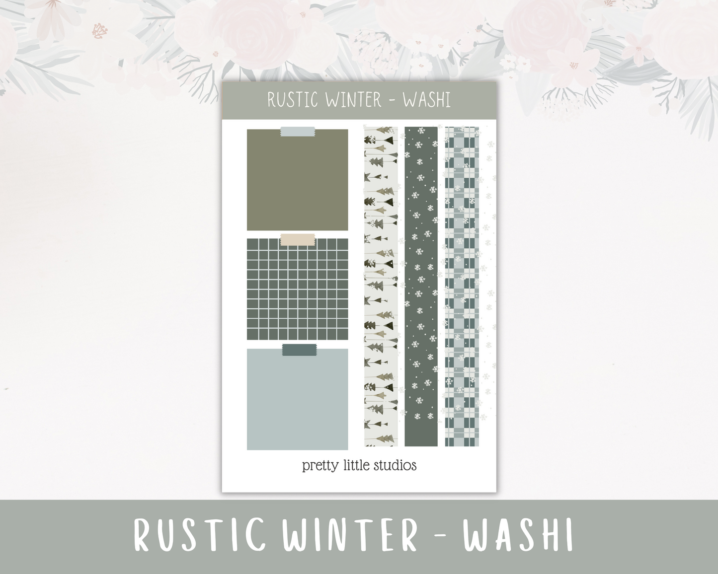 Rustic Winter Happy Planner Classic Standard Vertical Weekly Sticker Kit