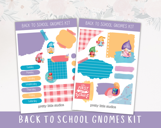 Back to School Gnomes Journaling Mini Kit