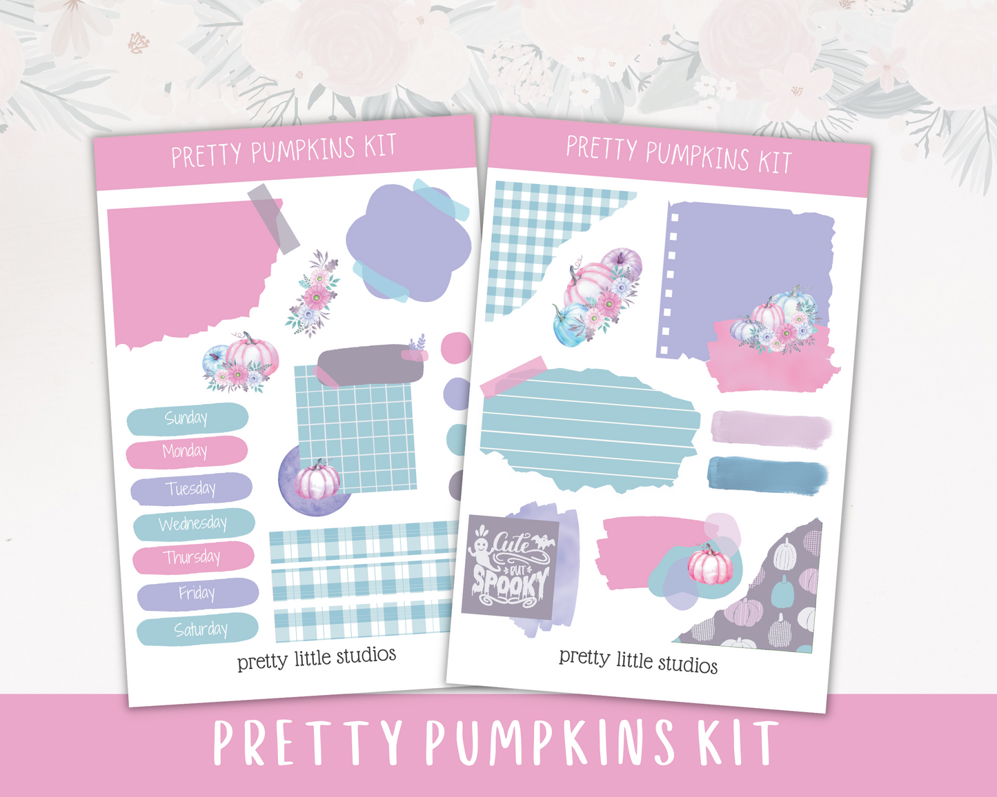 Pretty Pumpkins Mini Journal Sticker Kit
