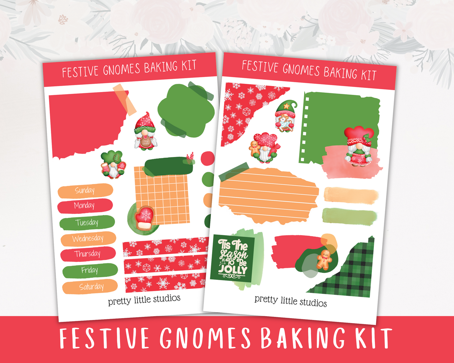 Festive Gnomes Baking Journaling Kit