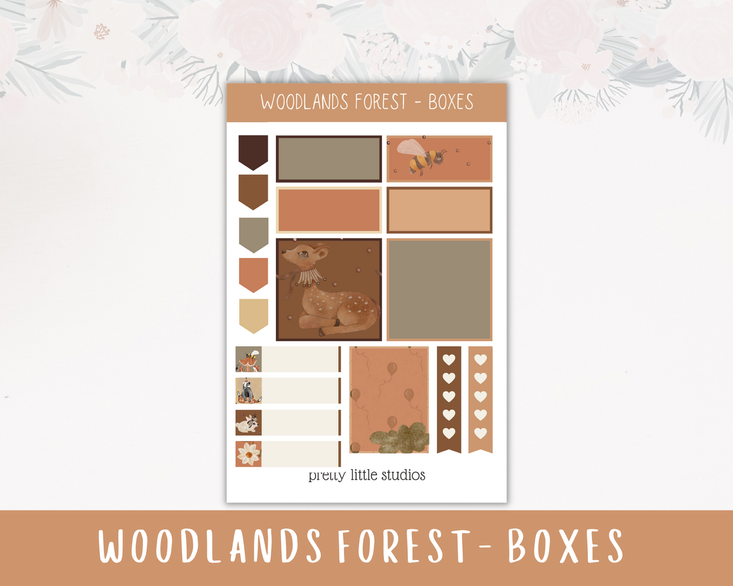 Woodlands Forest Happy Planner Sticker Kit