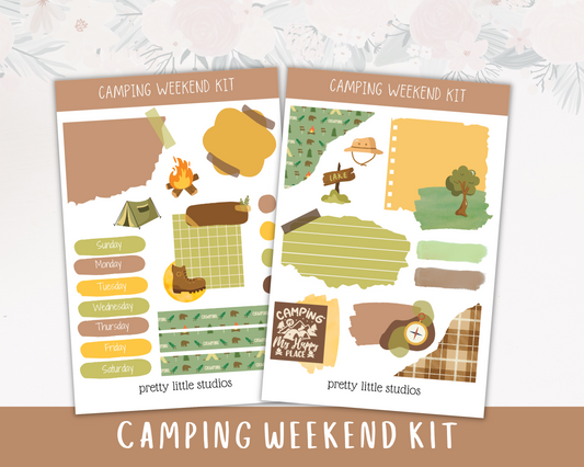 Camping Weekend Journaling Mini Kit
