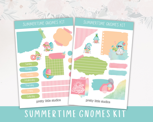 Summertime Gnomes Journaling Mini Kit