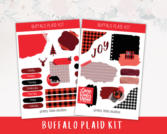 Buffalo Plaid Mini Journaling Kit