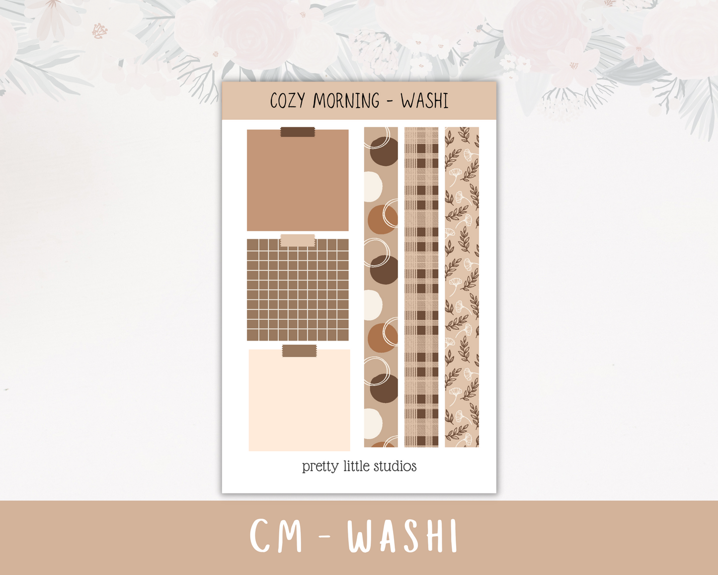 Cozy Morning Planner Sticker Kit - Coffee Stickers - Happy Planner Stickers - Planner Stickers Kit