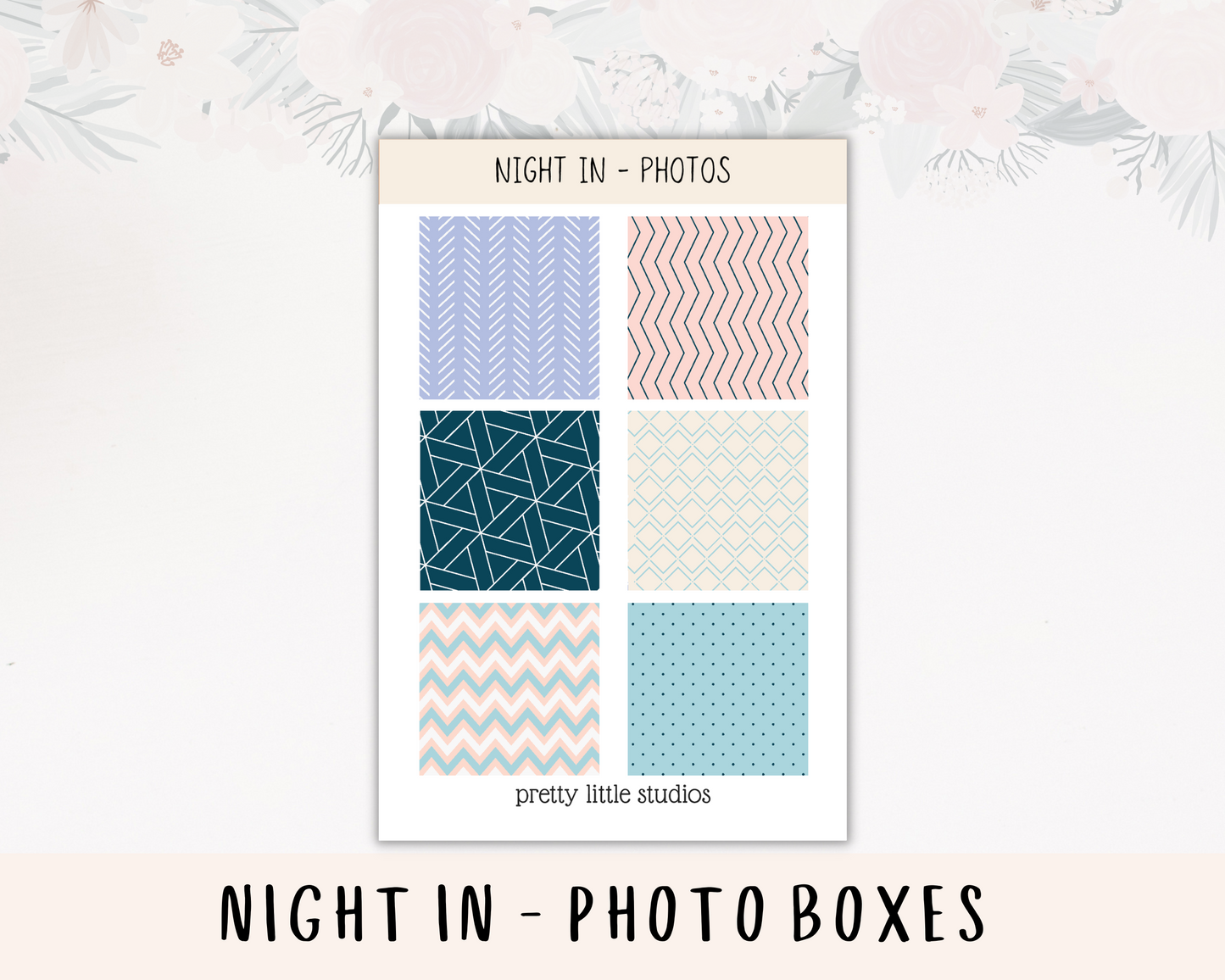 Night In Standard Vertical Happy Planner Classic Weekly Sticker Kit