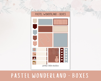 Pastel Wonderland Christmas Happy Planner Classic Standard Vertical Weekly Sticker Kit