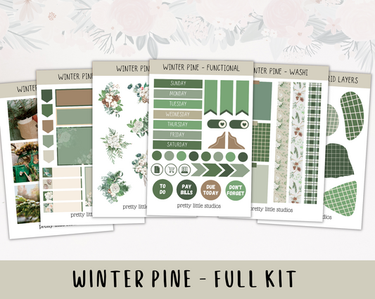 MIDNIGHT FROST Journal Sticker Kit || Winter Stickers, Snow Stickers,  Journaling Stickers, Book Stickers