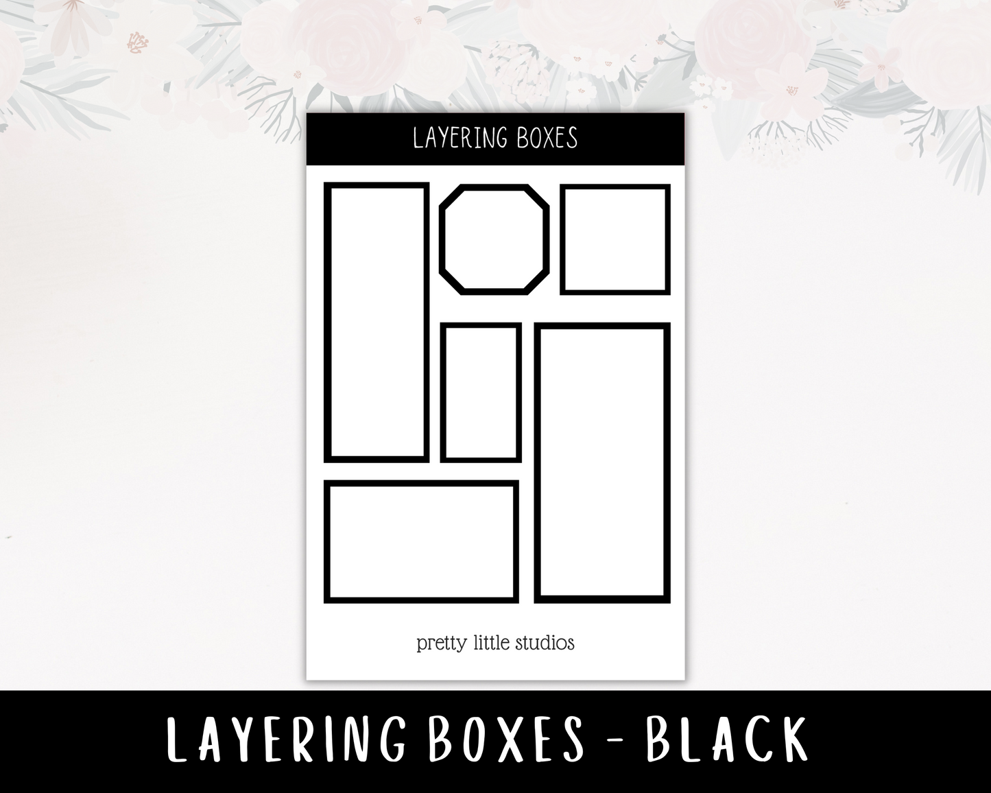 Black Layering Boxes