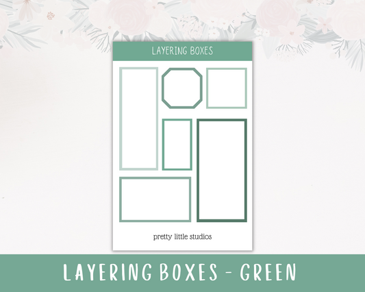 Green Layering Boxes